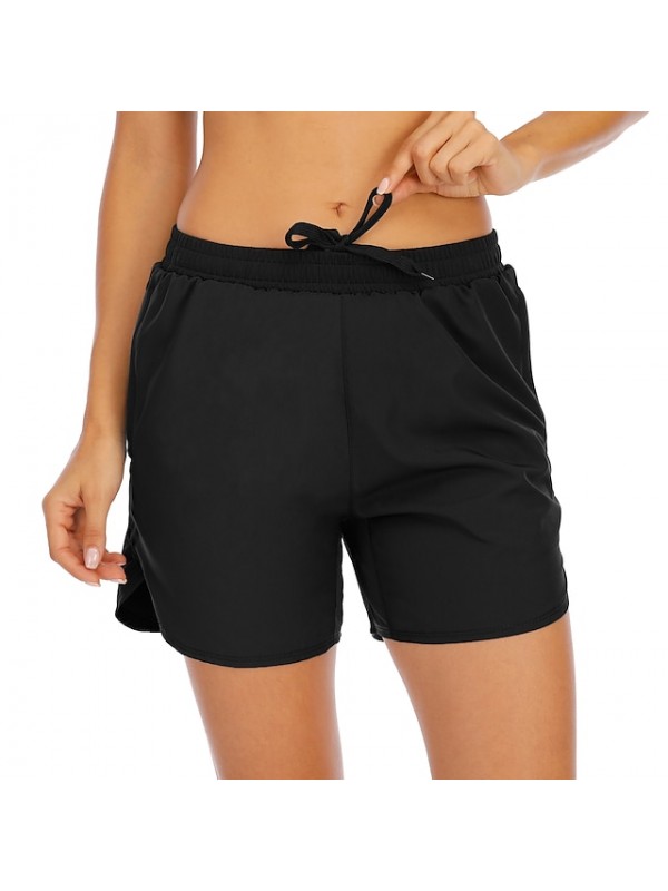 Women's Casual / Sporty Cargo Shorts Moisture Wicking Breathable Soft Daily Sweatpants Shorts Pants Solid Color Short Patchwork #8702918