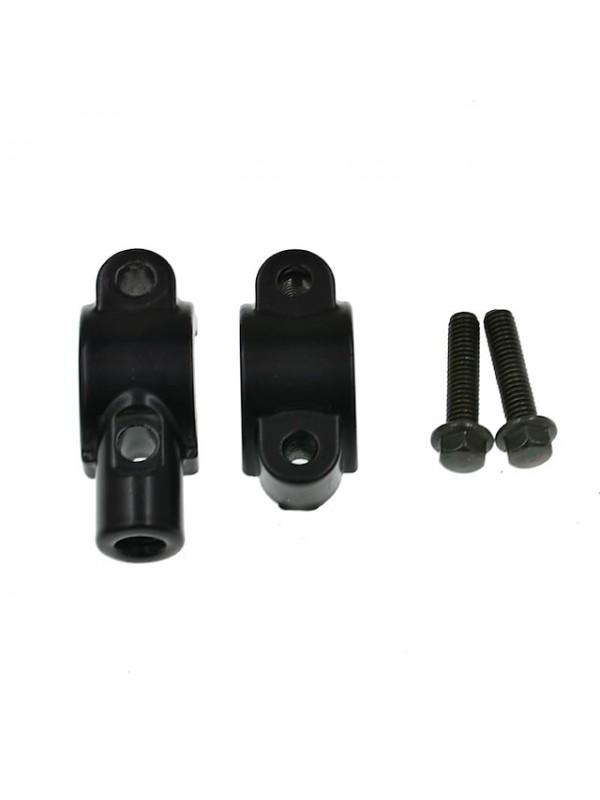 10MM Universal Aluminum Motorcycle Handlebar Mirror Adaptor Holder Mount Brackets Clamp #7607906