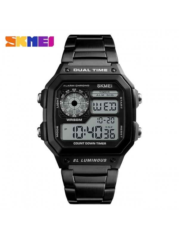 SKMEI Digital Watch for Men Digital Digital Stylish Stylish Casual Waterproof Calendar Alarm Clock Alloy Alloy Fashion #9013077