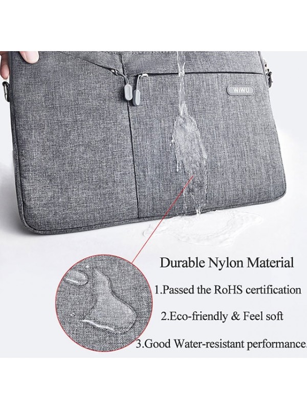 Sleeve Briefcase Handbags Laptop Sleeves WiWU 11.6" 12" 13.3" inch Compatible with Macbook Air Pro, HP, Dell, Lenovo, Asus, Acer, Chromebook Notebook Carrying Case Cover Plain for Travel Business #8685428