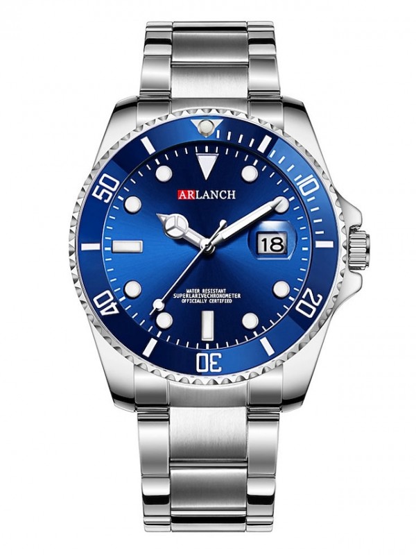 Quartz Watch for Men Analog Quartz Casual Calendar / date / day Alloy Stainless Steel / One Year / SSUO 377 #7431797