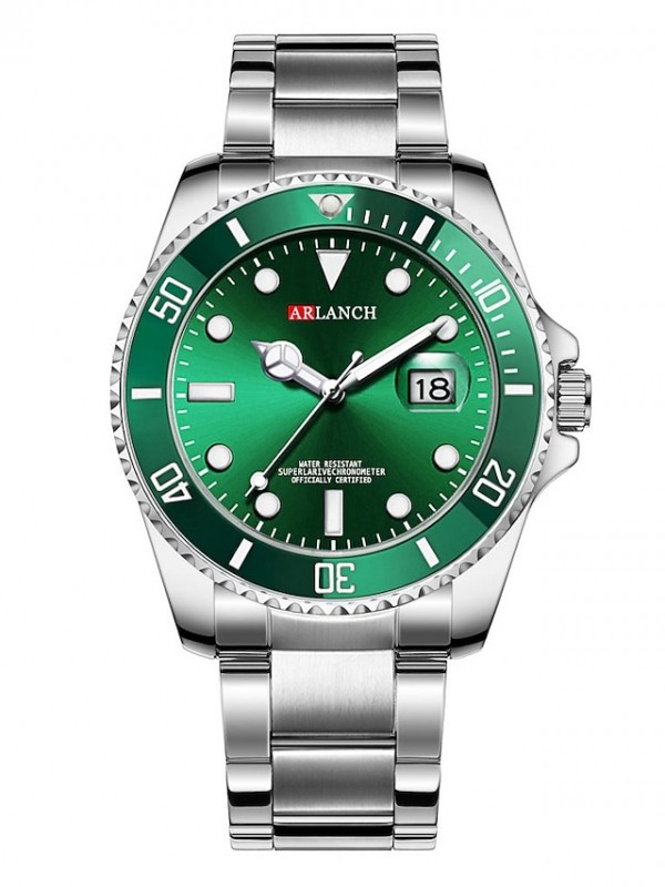 Quartz Watch for Men Analog Quartz Casual Calendar / date / day Alloy Stainless Steel / One Year / SSUO 377 #7431797