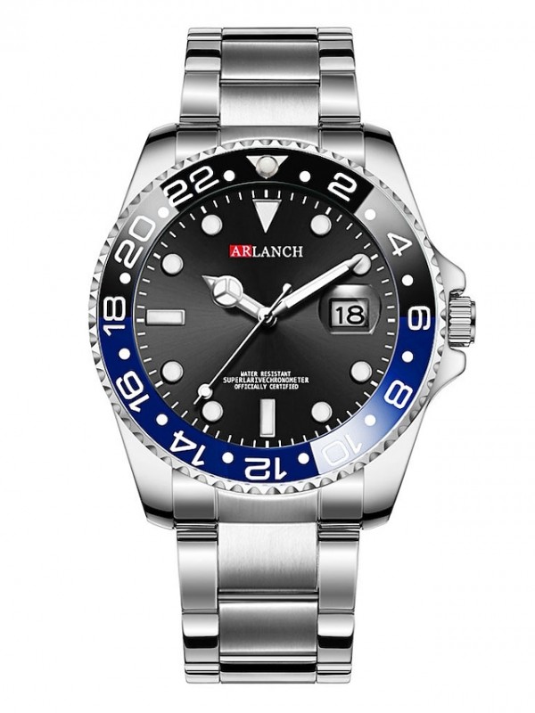 Quartz Watch for Men Analog Quartz Casual Calendar / date / day Alloy Stainless Steel / One Year / SSUO 377 #7431797