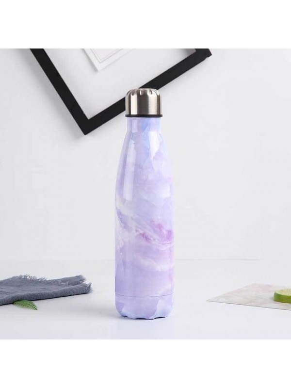 Personalized Outdoor Water Bottle 500ml Double-Layer Stainless Steel Water Bottle Thermos Thermal Insulation Vacuum Bottle Sports Water Bottle #8952526