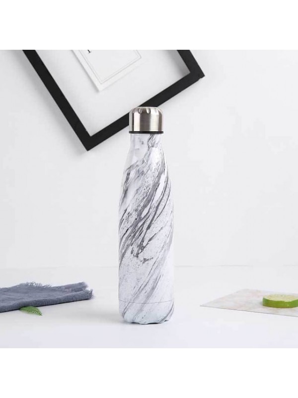 Personalized Outdoor Water Bottle 500ml Double-Layer Stainless Steel Water Bottle Thermos Thermal Insulation Vacuum Bottle Sports Water Bottle #8952526