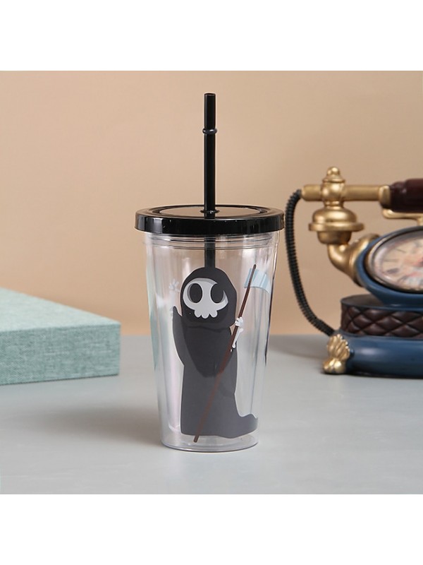Halloween Themed Straw Cup Double-layer Insulation American Cartoon Accompanying Cup #8849997