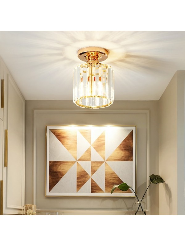 12 cm Unique Design Flush Mount Lights Crystal Electroplated Modern Nordic Style 220-240V #8165444