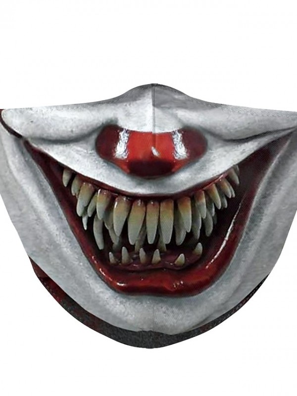 Men's Face cover Polyester Basic Funny Cute Party Print 3D 1pc / pack Mask Dustproof #8145425