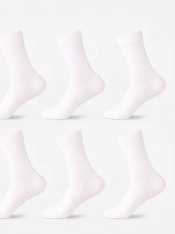 Comfort Men's Socks Solid Colored Stockings Socks Medium Business Multi color 6 Pairs #8814962