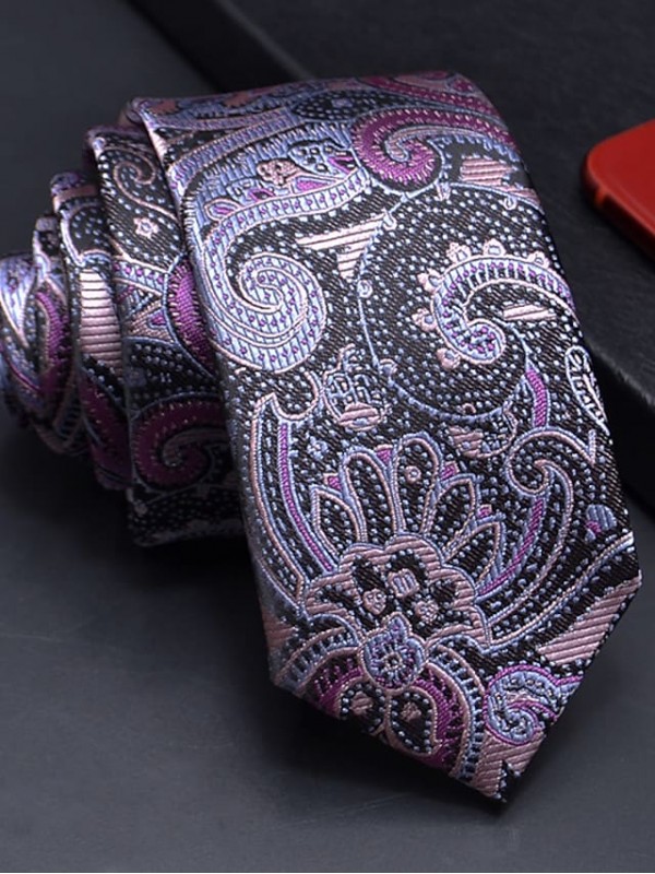 Men's Party Necktie - Print / Solid Colored Stylish #8746254