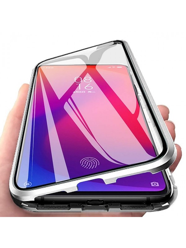 Phone Case with Screen Protector For Full Body Case iPhone SE 3 iPhone 13 Pro Max 12 11 X XR XS Max 8 7 Magnetic Double Sided Solid Color Tempered Glass Metal #7767164