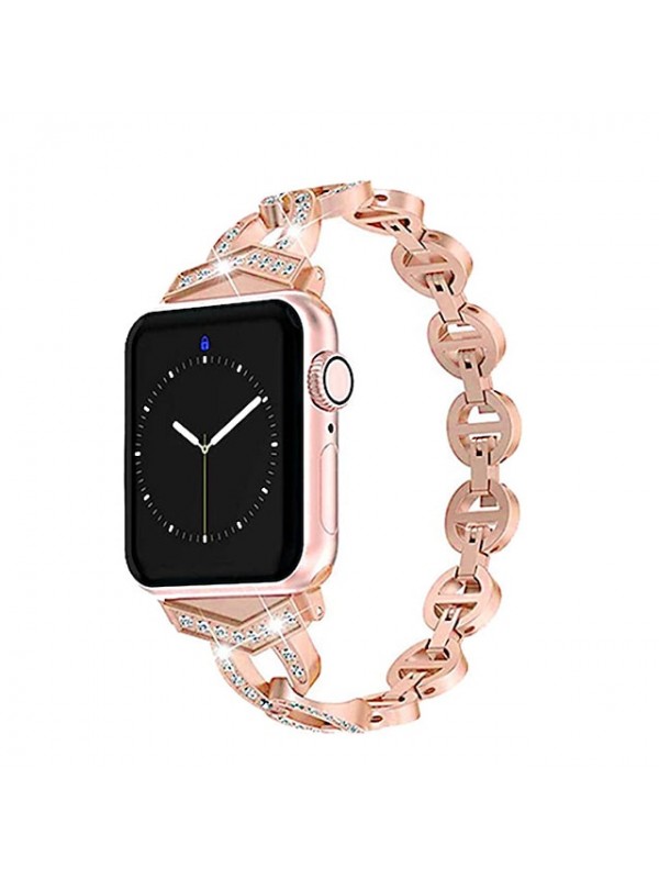 Luxury Bling Diamond Band Compatible with Watch 7 /SE 6/5/4/3/2/1 38MM 42MM Loop Strap 40MM 44MM 45MM Rhinestone Bracelet Band Strap Silver 38mm 40mm 42mm #8904654