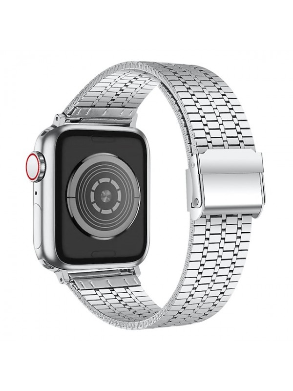 1 pcs Smart Watch Band for iWatch Series 7 / SE / 6/5/4/3/2/1 Stainless Steel Smartwatch Strap Business Band Replacement  Wristband #8950754