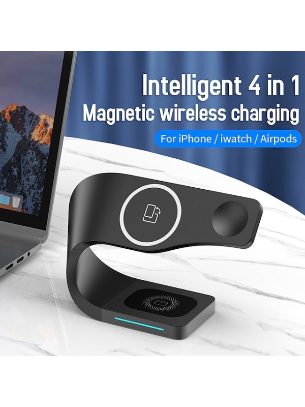 15 W Output Power USB USB C Phone Charger 4 in 1 Wireless Chargers Portable Charger For Cellphone Smart Watch #8790667