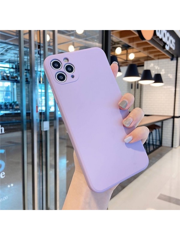 Solid Colored Silicone Case for iPhone 12 11 Pro Max X Xs Xs Max XR 7 7plus 8 8plus iPhone SE2020 Shockproof Protective Case Cover #8272547