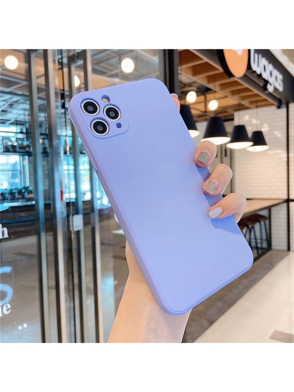 Solid Colored Silicone Case for iPhone 12 11 Pro Max X Xs Xs Max XR 7 7plus 8 8plus iPhone SE2020 Shockproof Protective Case Cover #8272547