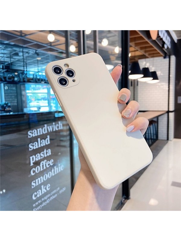 Solid Colored Silicone Case for iPhone 12 11 Pro Max X Xs Xs Max XR 7 7plus 8 8plus iPhone SE2020 Shockproof Protective Case Cover #8272547