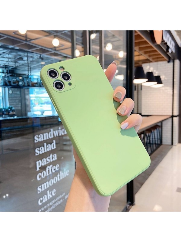 Solid Colored Silicone Case for iPhone 12 11 Pro Max X Xs Xs Max XR 7 7plus 8 8plus iPhone SE2020 Shockproof Protective Case Cover #8272547
