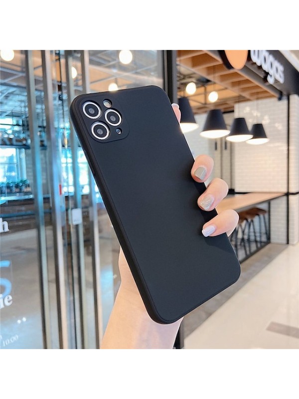 Solid Colored Silicone Case for iPhone 12 11 Pro Max X Xs Xs Max XR 7 7plus 8 8plus iPhone SE2020 Shockproof Protective Case Cover #8272547