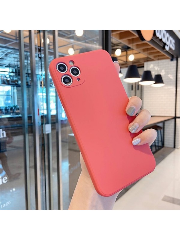 Solid Colored Silicone Case for iPhone 12 11 Pro Max X Xs Xs Max XR 7 7plus 8 8plus iPhone SE2020 Shockproof Protective Case Cover #8272547