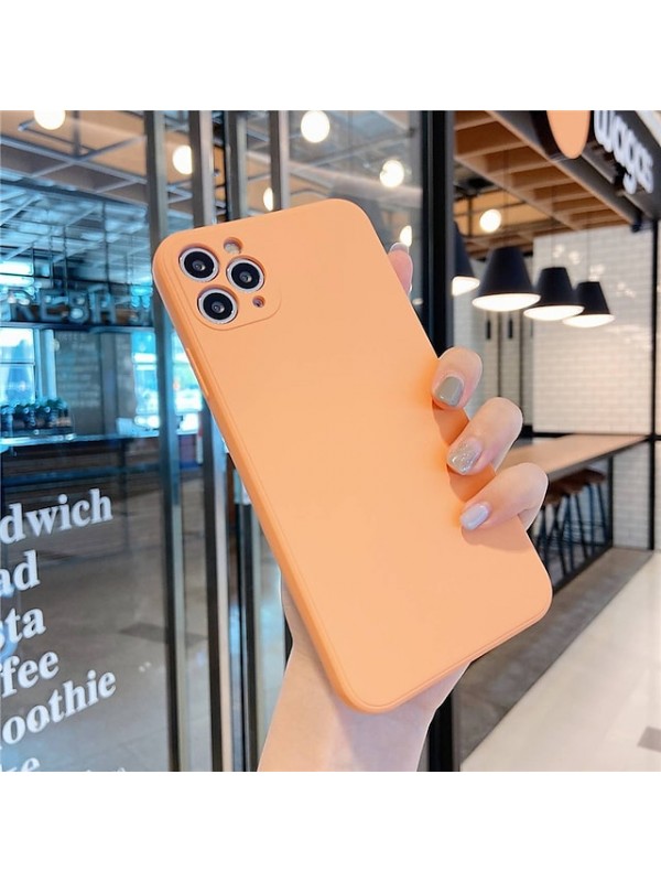 Solid Colored Silicone Case for iPhone 12 11 Pro Max X Xs Xs Max XR 7 7plus 8 8plus iPhone SE2020 Shockproof Protective Case Cover #8272547