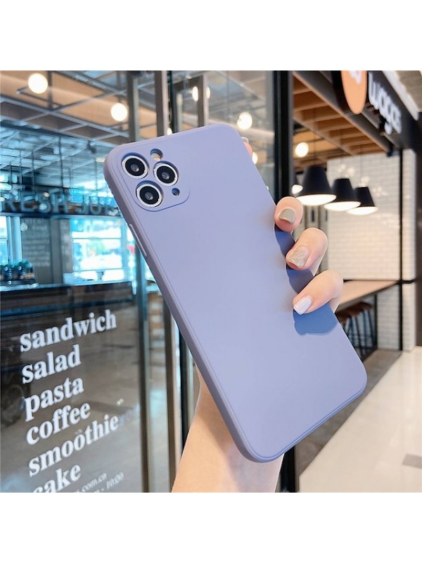 Solid Colored Silicone Case for iPhone 12 11 Pro Max X Xs Xs Max XR 7 7plus 8 8plus iPhone SE2020 Shockproof Protective Case Cover #8272547