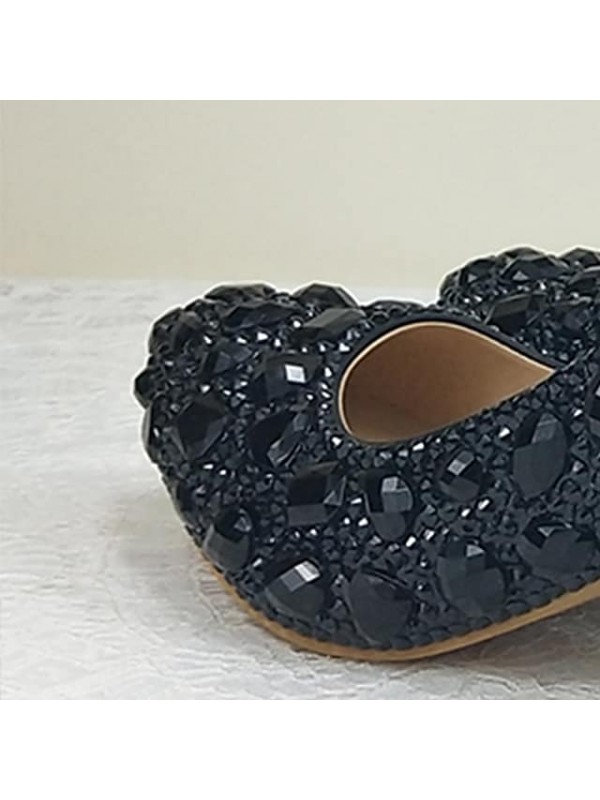 Women's Wedding Shoes Ankle Strap Heels Wedding Heels Bridal Shoes Crystal Buckle Stiletto Heel Pointed Toe Luxurious Vintage Sexy Wedding Party & Evening PU Ankle Strap Fall Spring Glow in the Dark #8418929