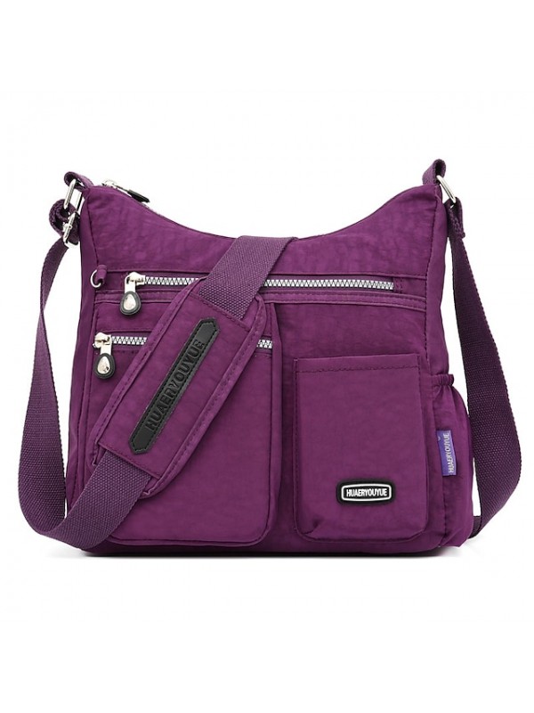 women waterproof large capacity multi-layer crossbody bag rose red grape purple fashion meter sea blue #8485184