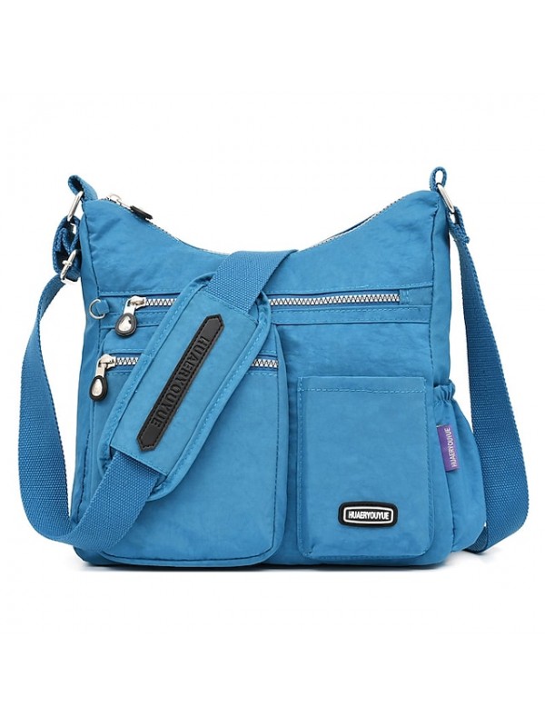 women waterproof large capacity multi-layer crossbody bag rose red grape purple fashion meter sea blue #8485184