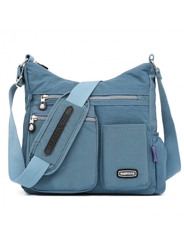 women waterproof large capacity multi-layer crossbody bag rose red grape purple fashion meter sea blue #8485184