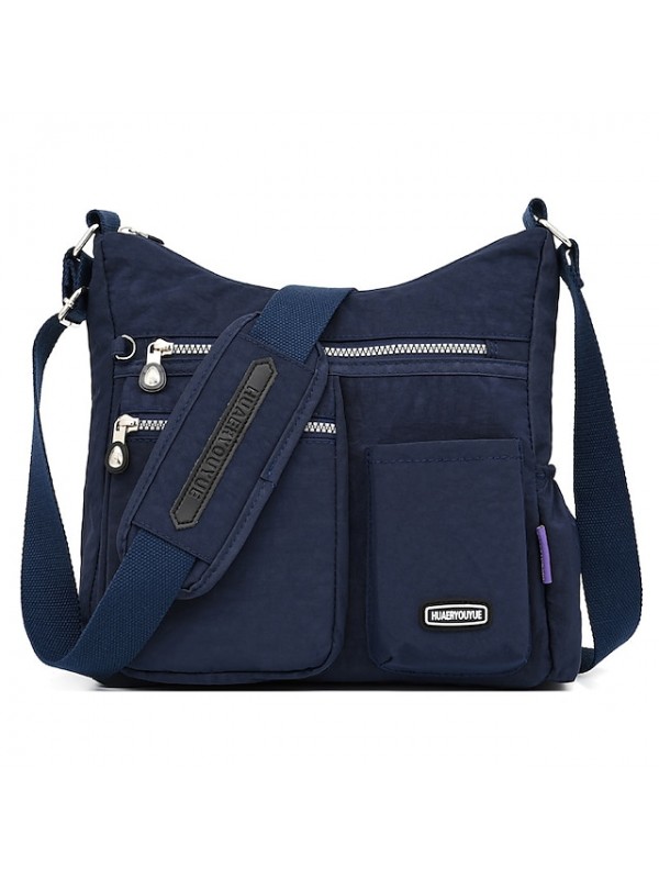 women waterproof large capacity multi-layer crossbody bag rose red grape purple fashion meter sea blue #8485184