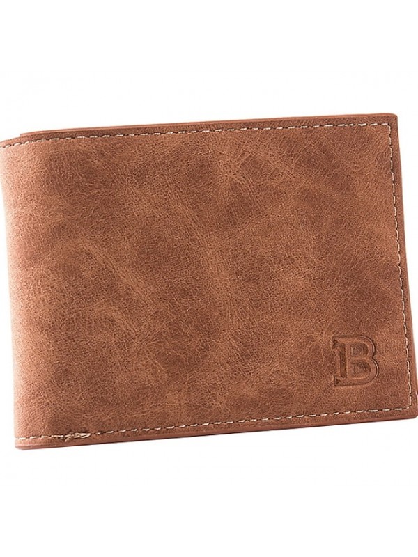Men's Wallet PU Leather Solid Color Daily Black Coffee #8043167