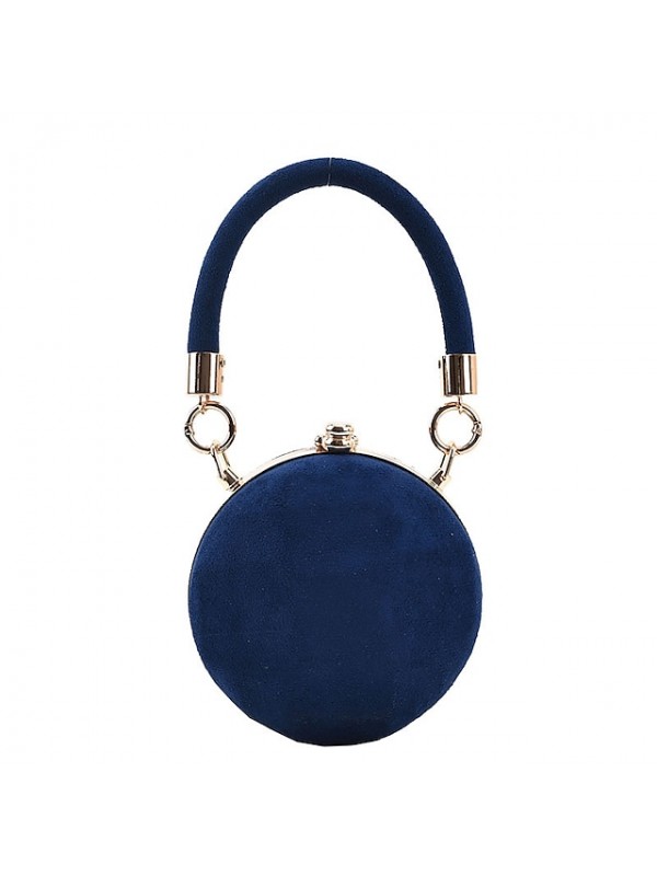 Women's Retro Frosted Ball Evening Bag Clutch Top Handle Bag Wide Shoulder Strap Messenger Dinner Bag #8858859