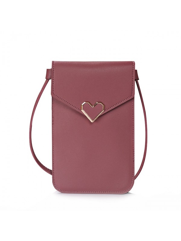 touch screen phone pu leather for women bag,mini crossbody mobile phone shoulder bag,lightweight buckle anti thefttouch adjustable long strap convenient crossbody #8398546