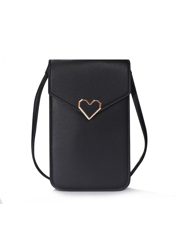 touch screen phone pu leather for women bag,mini crossbody mobile phone shoulder bag,lightweight buckle anti thefttouch adjustable long strap convenient crossbody #8398546