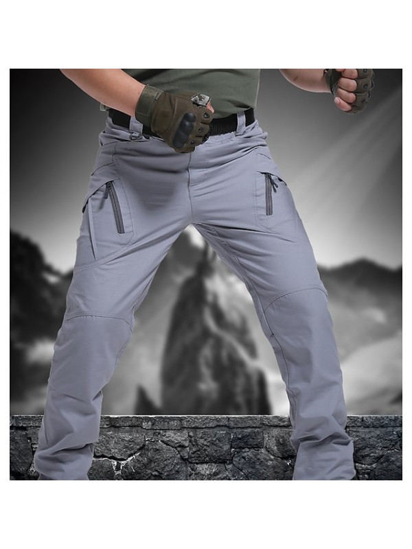 Men's Water Resistant Hiking Cargo Pants Work Pants Tactical Pants Ripstop 9 Pockets Military Combat Army Pants Outdoor Quick Dry Multi Pockets Cotton Lightweight Trousers Bottoms Black Hunting #8516906
