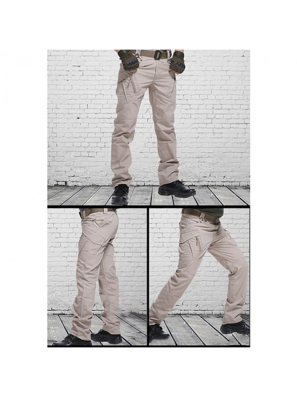 Men's Water Resistant Hiking Cargo Pants Work Pants Tactical Pants Ripstop 9 Pockets Military Combat Army Pants Outdoor Quick Dry Multi Pockets Cotton Lightweight Trousers Bottoms Black Hunting #8516906