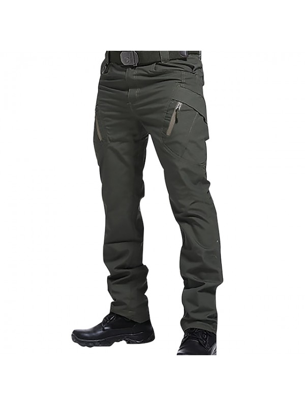 Men's Water Resistant Hiking Cargo Pants Work Pants Tactical Pants Ripstop 9 Pockets Military Combat Army Pants Outdoor Quick Dry Multi Pockets Cotton Lightweight Trousers Bottoms Black Hunting #8516906