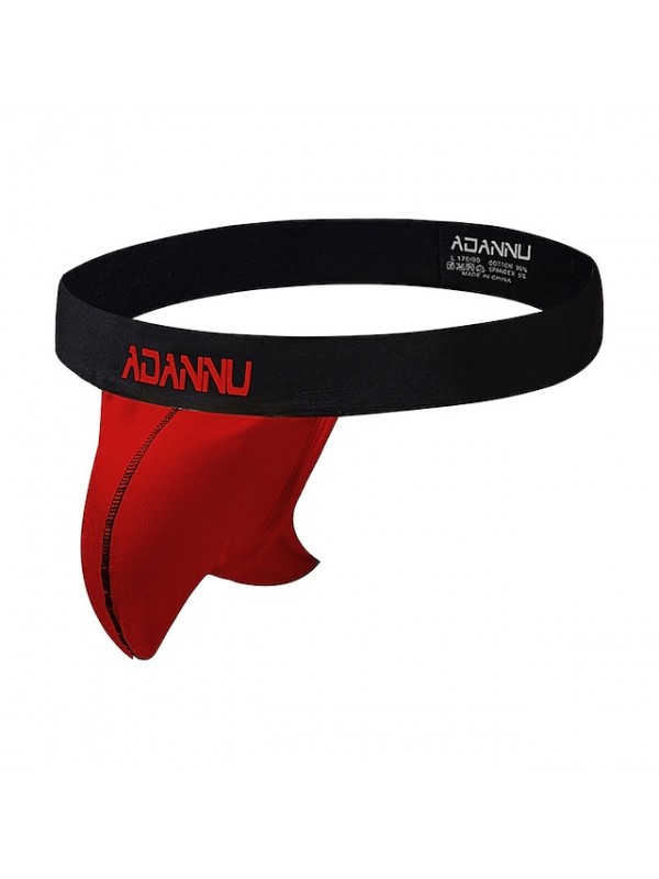 Men's Jockstrap Athletic Supporters Sports Underwear Sports & Outdoor Underwear Shorts Briefs Bottoms Cotton Winter Running Walking Jogging Training Breathable Quick Dry Soft Sport Solid Colored #8324590