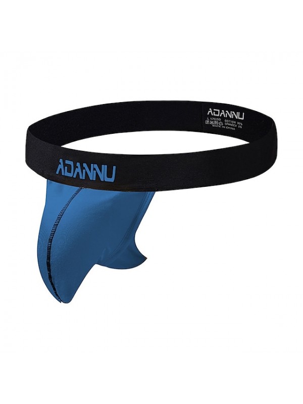 Men's Jockstrap Athletic Supporters Sports Underwear Sports & Outdoor Underwear Shorts Briefs Bottoms Cotton Winter Running Walking Jogging Training Breathable Quick Dry Soft Sport Solid Colored #8324590