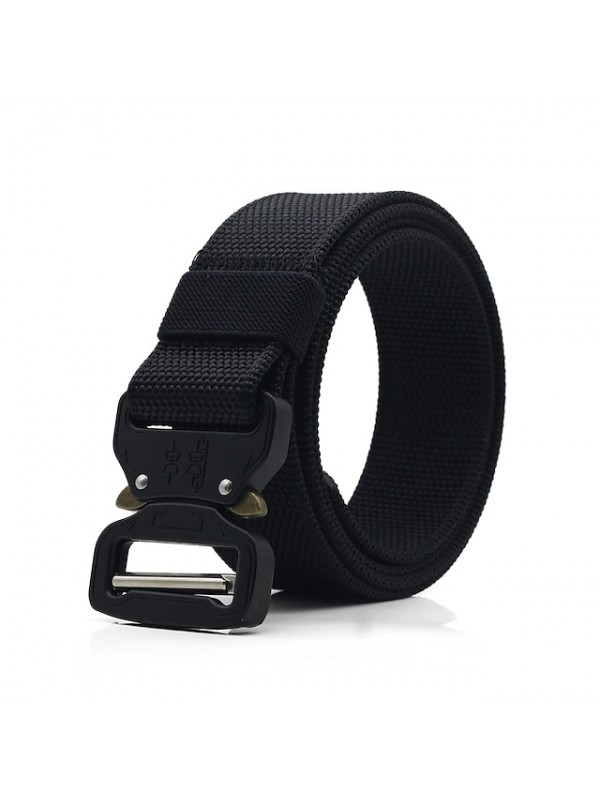 Belt Men's Military Tactical Belt Wearable Breathable Protective for Solid Colored Nylon Fall Spring Summer #8578317