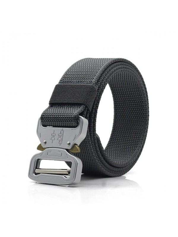 Belt Men's Military Tactical Belt Wearable Breathable Protective for Solid Colored Nylon Fall Spring Summer #8578317