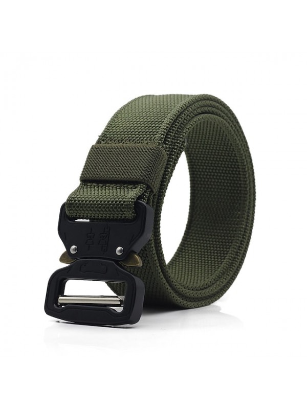 Belt Men's Military Tactical Belt Wearable Breathable Protective for Solid Colored Nylon Fall Spring Summer #8578317