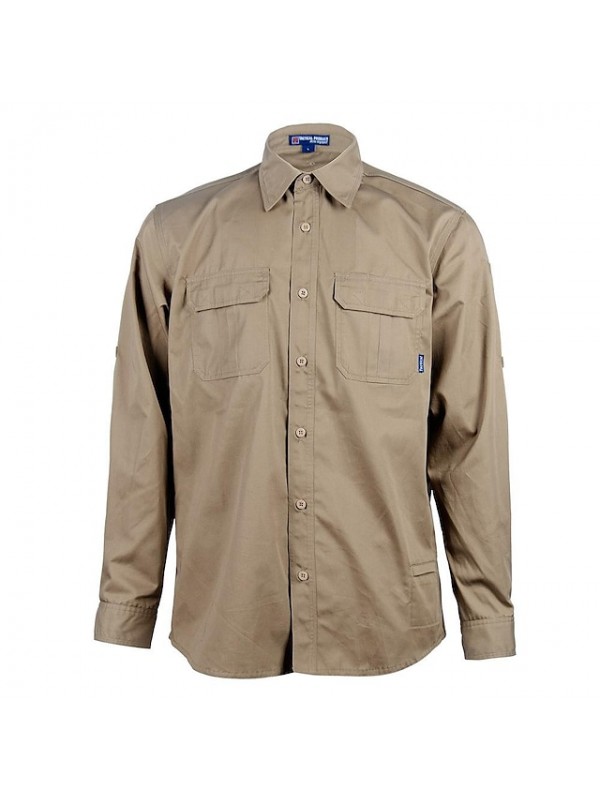 Men's Hiking Shirt / Button Down Shirts Tactical Military Shirt Long Sleeve Tee Tshirt Top Outdoor Quick Dry Lightweight Spring Summer Polyester Camo CP Green Black Camping / Hiking / Caving #9010787