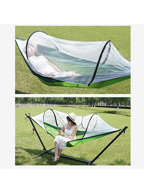Camping Hammock with Pop Up Mosquito Net Outdoor Portable Anti-Mosquito Ultra Light (UL) Breathable for Fishing Climbing Beach Pop Up Design #8981171