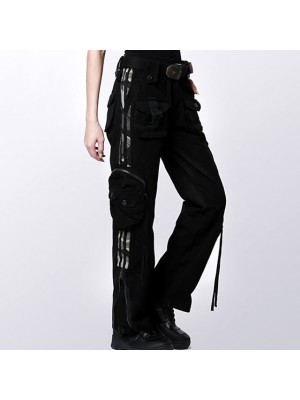 Women's Work Pants Hiking Cargo Pants Tactical Cargo Pants Military Summer Outdoor Breathable Quick Dry Lightweight Multi Pockets Cotton Pants / Trousers Bottoms Iron Gray dark grey camouflage Black #8995919