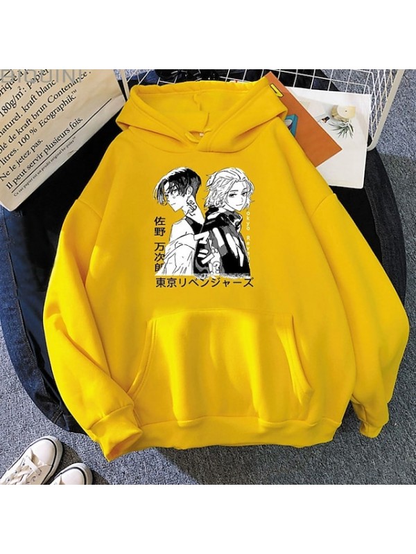 Inspired by Tokyo Revengers Sano Manjiro Anime Cartoon Polyster Print Harajuku Graphic Kawaii Hoodie For Men's / Women's #8789914