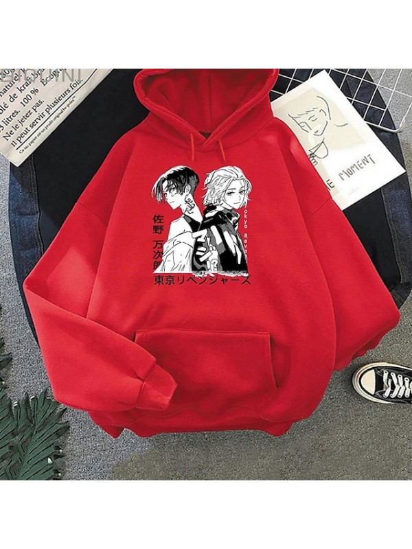 Inspired by Tokyo Revengers Sano Manjiro Anime Cartoon Polyster Print Harajuku Graphic Kawaii Hoodie For Men's / Women's #8789914