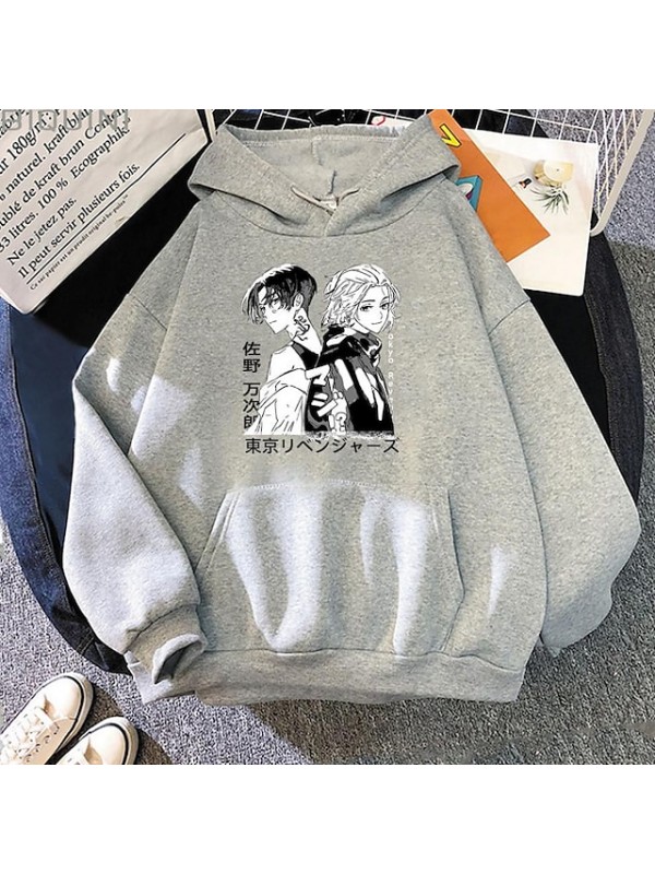 Inspired by Tokyo Revengers Sano Manjiro Anime Cartoon Polyster Print Harajuku Graphic Kawaii Hoodie For Men's / Women's #8789914