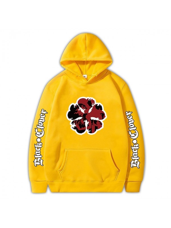 Inspired by Black Clover Cosplay Anime Cartoon Polyster Print Harajuku Graphic Kawaii Hoodie For Men's / Women's / Manga / Adults' / Bishop Sleeve / # #8772118